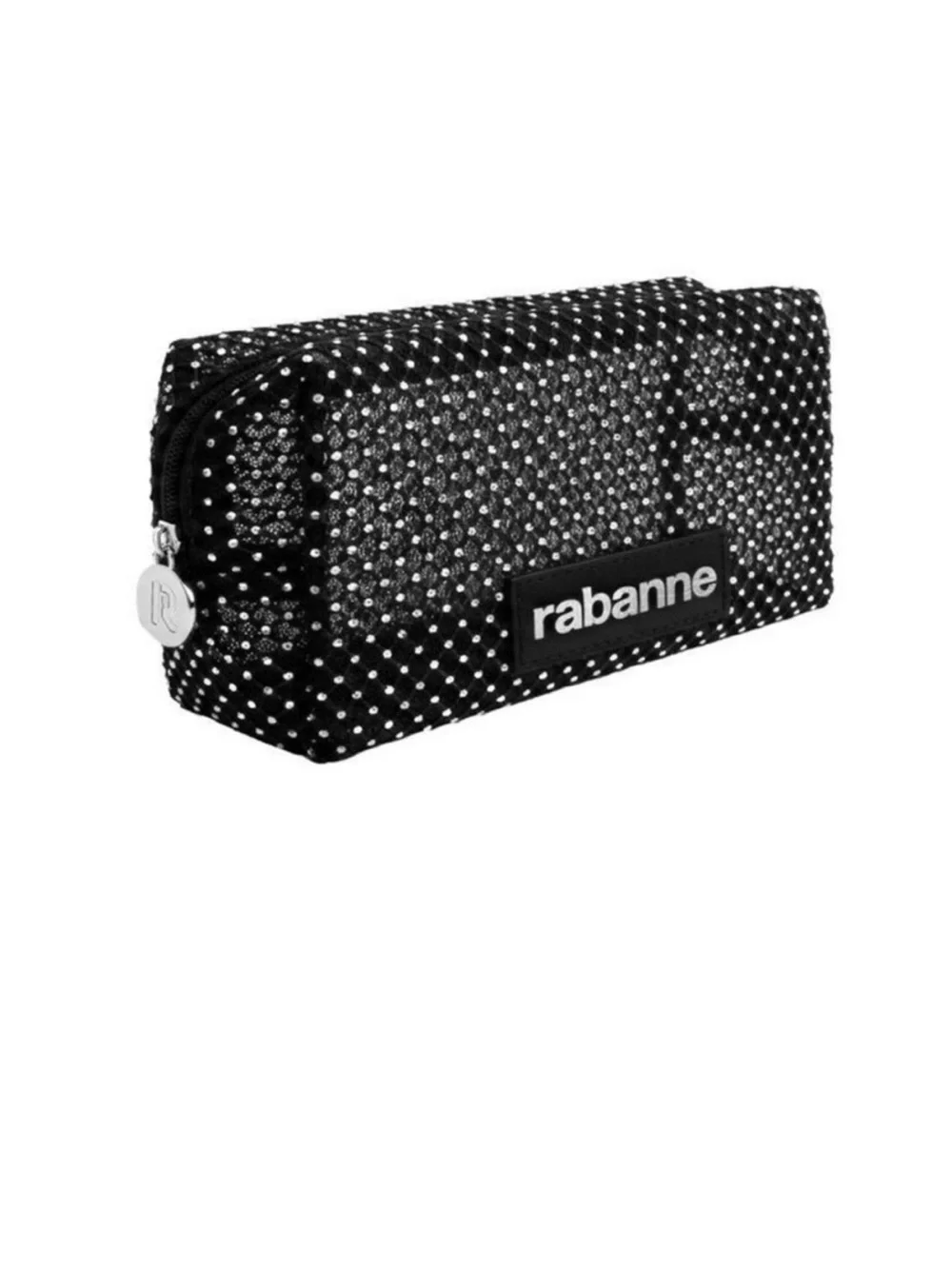 Rabanne Black Studded Cosmetic Pouch
